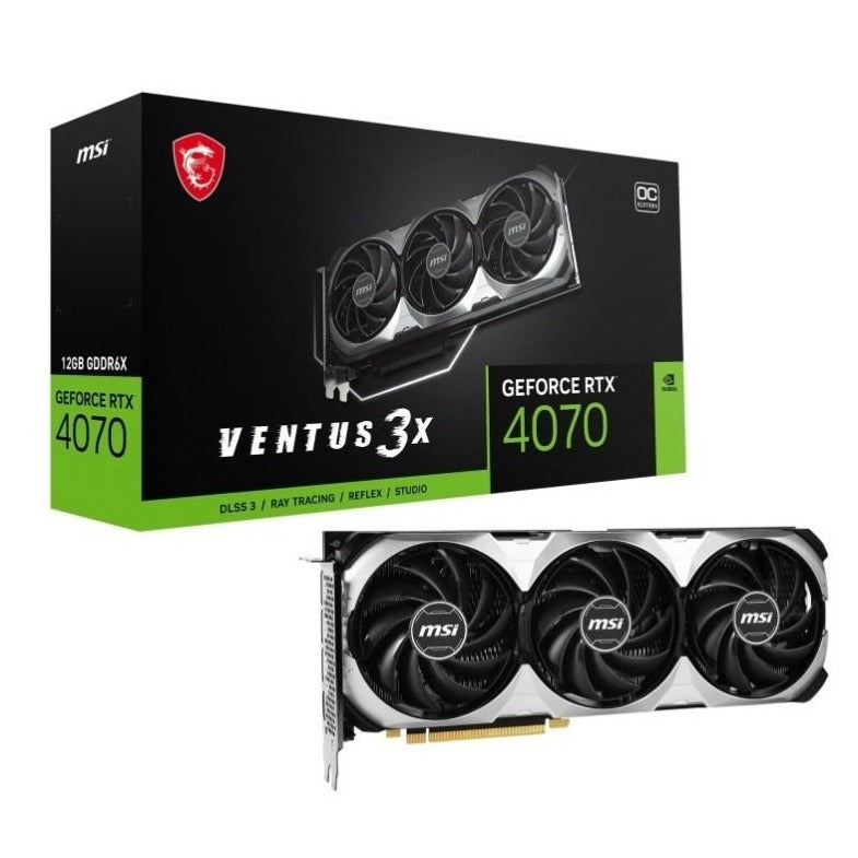 MSI VENTUS 3X E OC NVIDIA GeForce RTX 4070 12 GB Graphics Card