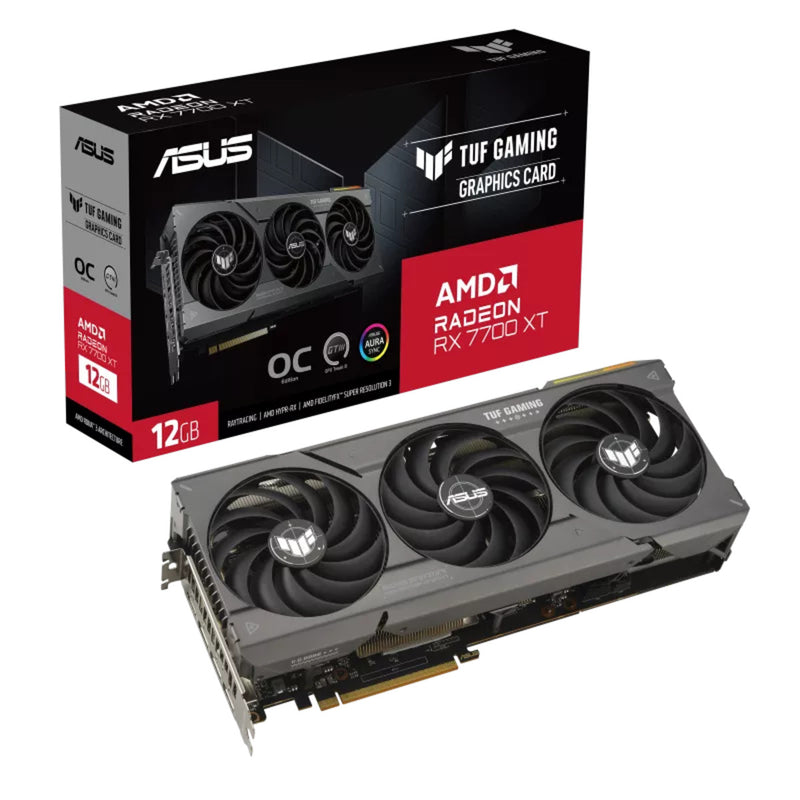 Asus TUF Gaming TUF-RX7700XT-O12G-GAMING AMD Radeon RX 7700 XT 12 GB Graphics Card