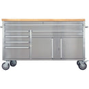 Tool Cabinet | Professional Stainless Steel Rolling Tool Cabinet 2 door 6 drawers 1644x482x904mm | Adexa 602038AS