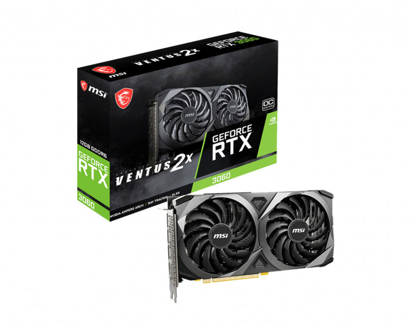 MSI Ventus 2X OC NVIDIA GeForce RTX 3060 12 GB Graphics Card