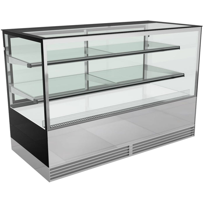 Cake Display Cabinet 1500x730x1200mm 2 shelves Mirror front LED | Adexa GN1500RF2