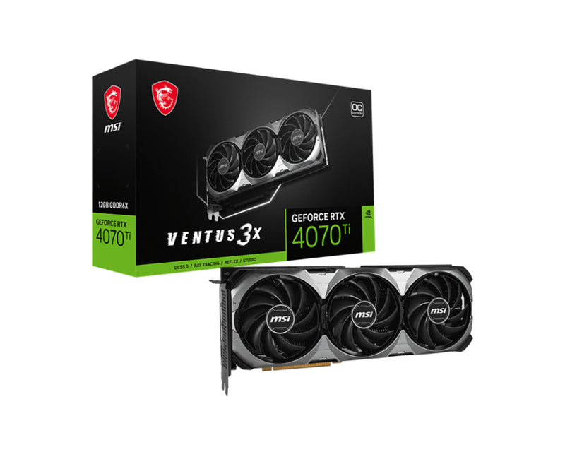 MSI VENTUS 3X E1 OC NVIDIA GeForce RTX 4070 Ti 12 GB Graphics Card