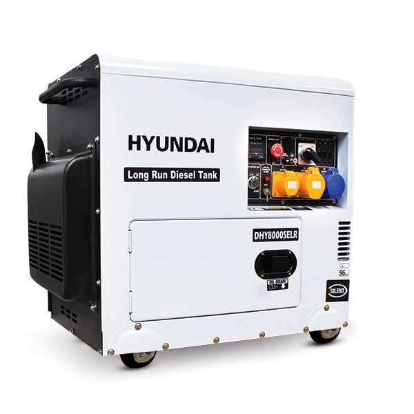 Hyundai 5.8kW/7.5kVA Long Run Standby Diesel Generator Single Phase | DHY8000SELR
