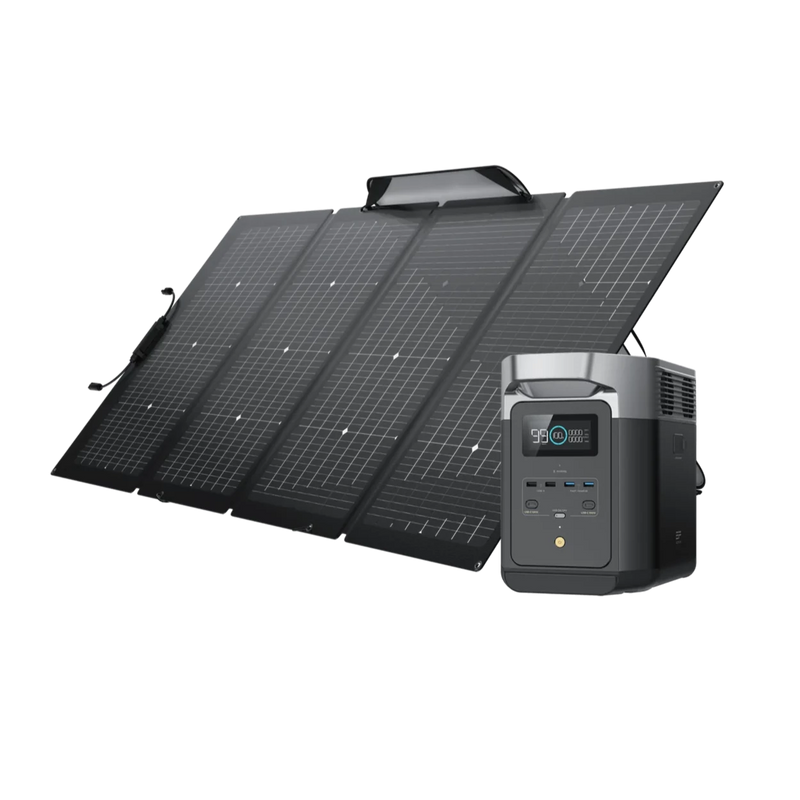 EcoFlow DELTA 2 + 220W Portable Solar Panel