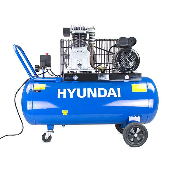 Hyundai 3hp 100L Electric Air Compressor 14CFM 145psi Twin Cylinder Direct Drive | HY3100P