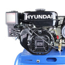 Hyundai 7hp 90L Heavy Duty Petrol Air Compressor 10.7CFM 145psi Belt Drive | HY70100P